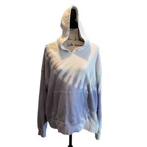 Wildfox Tie Dyed Hoodie sweatshirt Purple Plus Size XXL Oversized Athleisure